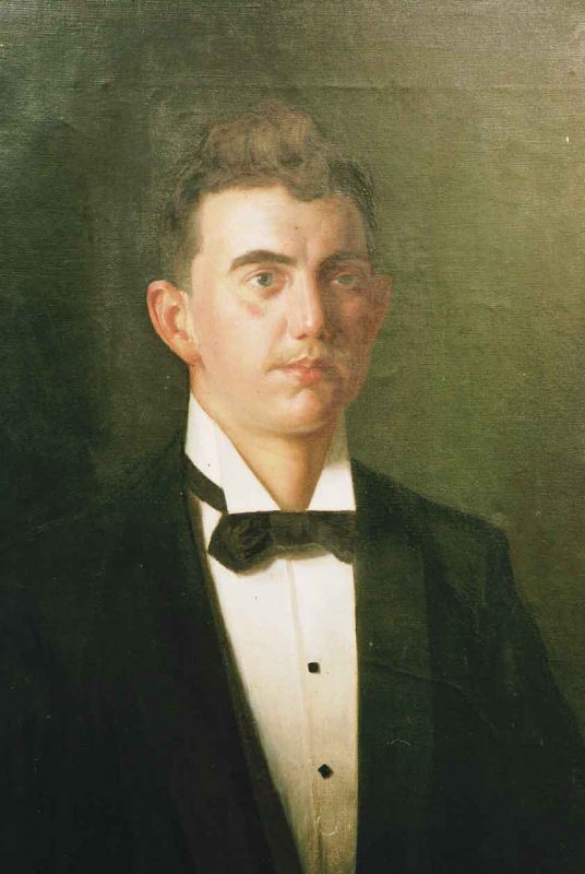 Anders Trulson (1874 – 1911) Porträtt av Edvin Sjöstedt, 1898, Olja på duk